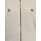 Balmain White Viscose Bomber