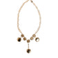 Dolce & Gabbana Gold Crystal Clock Pendant Statement Jewelry Necklace