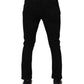 Dolce & Gabbana Black Cotton Stretch Skinny Men Denim Jeans