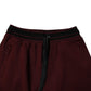 Dolce & Gabbana Maroon Cotton Men Jogger Sweatpants Pants