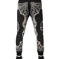 Dolce & Gabbana Black Cotton Bandana Jogger Sweatpants Pants