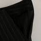 BENCIVENGA Black High Waist Straight Dress Trouser Pants