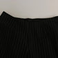 BENCIVENGA Black High Waist Straight Dress Trouser Pants