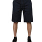 Dolce & Gabbana Navy Blue Cotton Stretch Men Bermuda Shorts