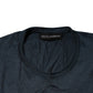 Dolce & Gabbana Blue Silk Crew Neck Short Sleeves Men T-Shirt