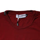 Dolce & Gabbana Maroon Cotton Crew Neck Short Sleeves T-Shirt