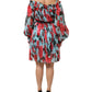 Dolce & Gabbana Multicolor Romantic Floral Silk Chiffon Dress