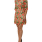 Dolce & Gabbana Multicolor Floral Embroidery Aline Mini Dress