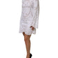 Dolce & Gabbana White Cut Out A-line Sheath Mini Dress