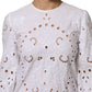 Dolce & Gabbana White Cut Out A-line Sheath Mini Dress
