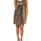 Dolce & Gabbana Gold Sequined Nylon A-line Sheath Mini Dress