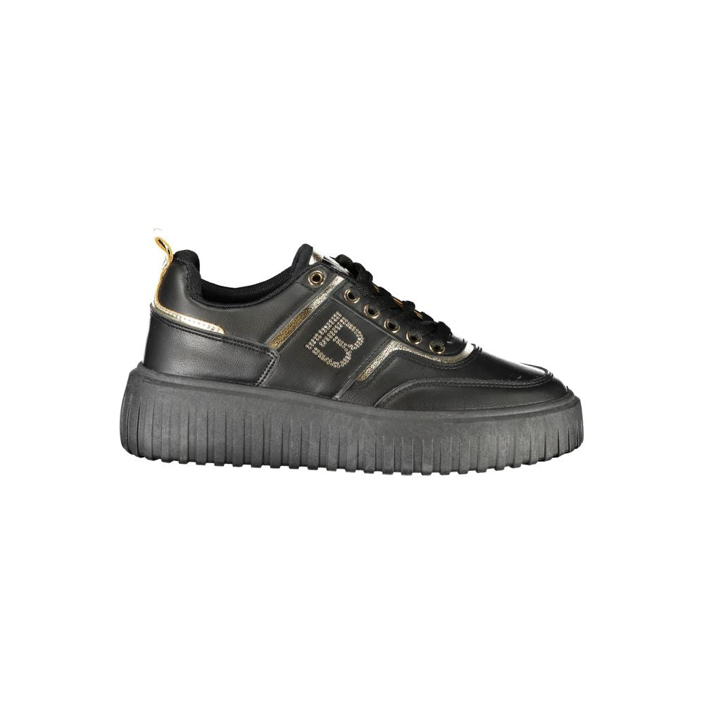 Laura Biagiotti Black Polyester Sneaker