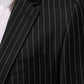 Dolce & Gabbana Black Stripes MARTINI 1 Button Suit Blazer