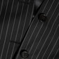 Dolce & Gabbana Black Stripes MARTINI 1 Button Suit Blazer