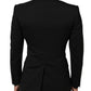 Dolce & Gabbana Black SICILIA Double Breasted Jacket Blazer