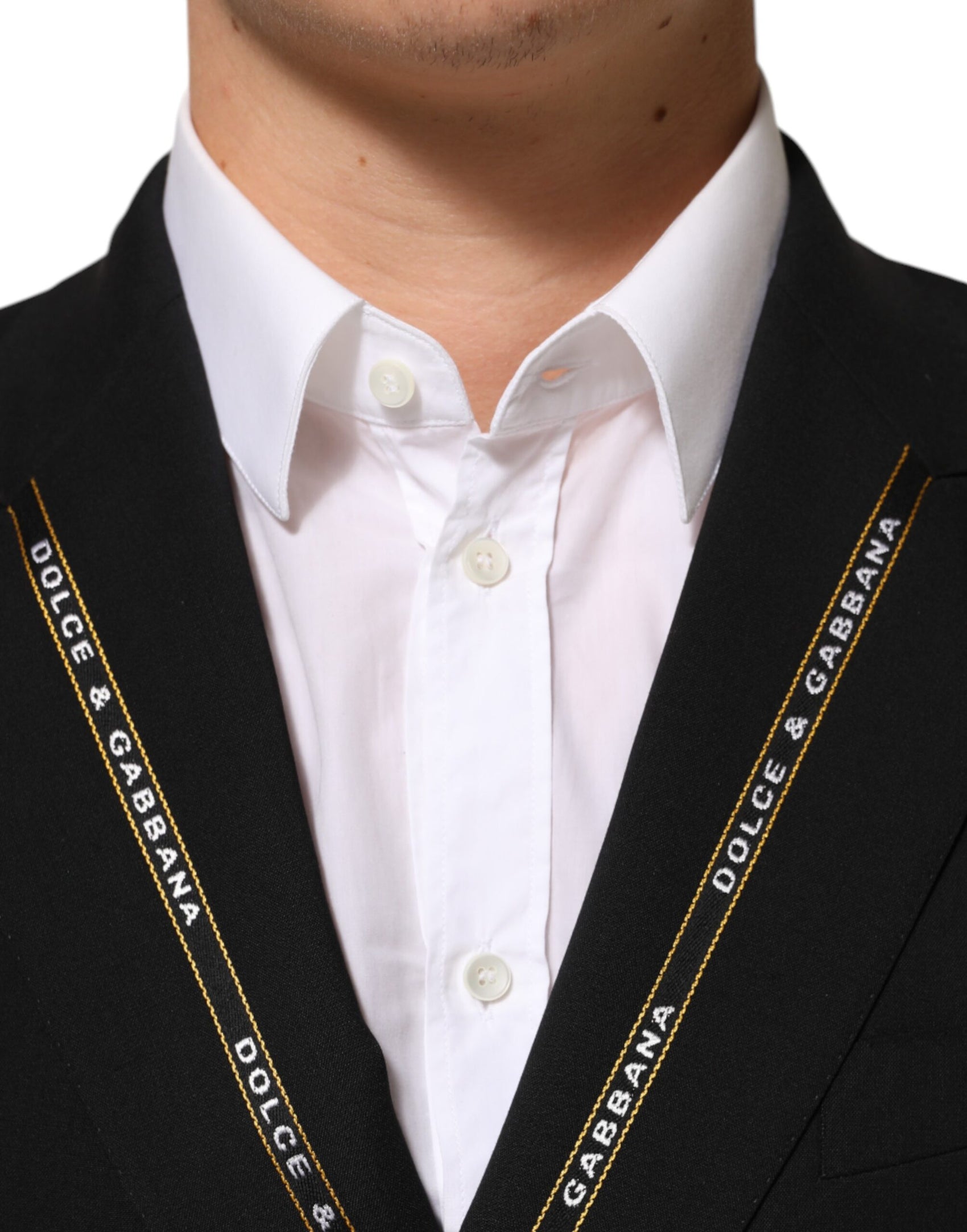 Dolce & Gabbana Black SICILIA Double Breasted Jacket Blazer