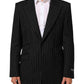 Dolce & Gabbana Black Stripes 2 Buttons Suit Jacket Blazer