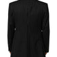 Dolce & Gabbana Black Stripes 2 Buttons Suit Jacket Blazer
