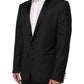 Dolce & Gabbana Black Wool GOLD 1 Button Suit Coat Blazer