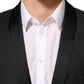 Dolce & Gabbana Black Wool GOLD 1 Button Suit Coat Blazer