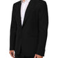 Dolce & Gabbana Black Wool 2 Buttons Suit Men Jacket Blazer