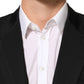 Dolce & Gabbana Black Wool 2 Buttons Suit Men Jacket Blazer
