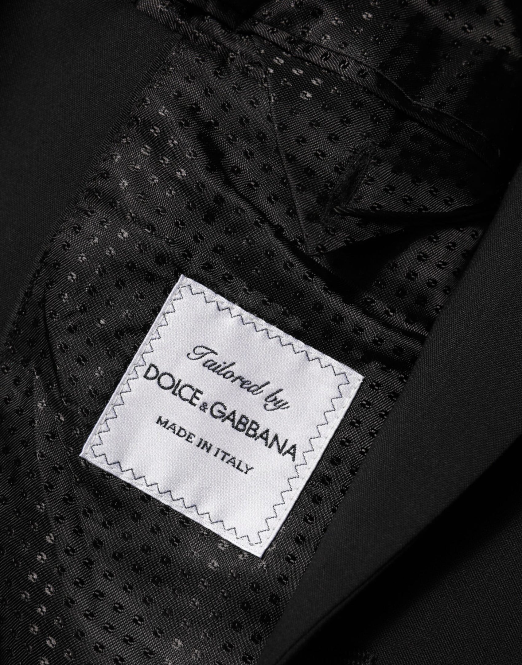 Dolce & Gabbana Black Wool 2 Buttons Suit Men Jacket Blazer