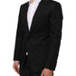 Dolce & Gabbana Black Wool 2 Buttons Suit Men Jacket Blazer