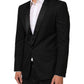 Dolce & Gabbana Black MARTINI 1 Button Suit Jacket Blazer