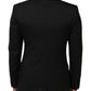 Dolce & Gabbana Black MARTINI 1 Button Suit Jacket Blazer