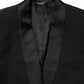 Dolce & Gabbana Black MARTINI 1 Button Suit Jacket Blazer