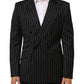 Dolce & Gabbana Black Stripes SICILIA 1 Button Suit Blazer