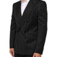 Dolce & Gabbana Black Stripes SICILIA 1 Button Suit Blazer