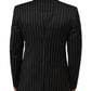 Dolce & Gabbana Black Stripes SICILIA 1 Button Suit Blazer