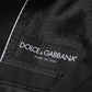 Dolce & Gabbana Black Cotton 2 Buttons Suit Jacket Blazer