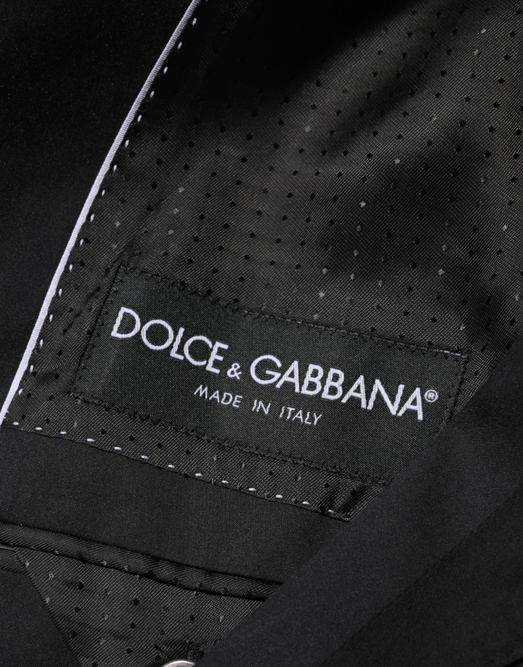 Dolce & Gabbana Black Cotton 2 Buttons Suit Jacket Blazer