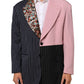 Dolce & Gabbana Multicolor Patchwork Single Breasted Jacket Blazer