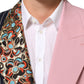 Dolce & Gabbana Multicolor Patchwork Single Breasted Jacket Blazer