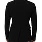 Dolce & Gabbana Black Wool Double Breasted Men Jacket Blazer