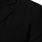 Dolce & Gabbana Black Wool Double Breasted Men Jacket Blazer