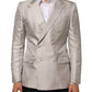 Dolce & Gabbana Beige MARTINI Double-Breasted Suit Blazer