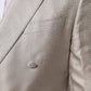 Dolce & Gabbana Beige MARTINI Double-Breasted Suit Blazer