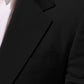 Dolce & Gabbana Black STAFF 2 Buttons Suit Jacket Blazer