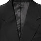 Dolce & Gabbana Black STAFF 2 Buttons Suit Jacket Blazer