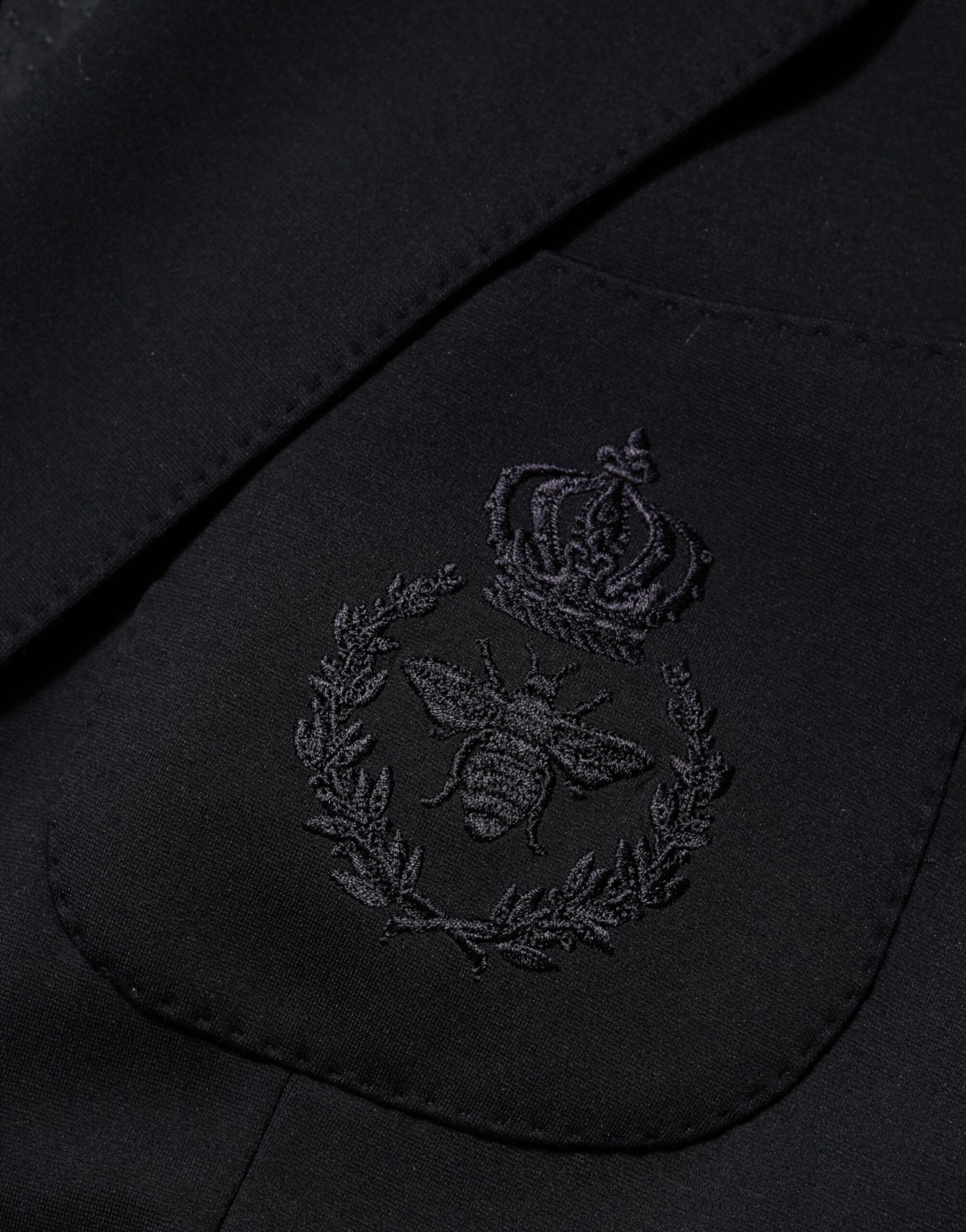 Dolce & Gabbana Black Viscose 2 Buttons Suit Jacket Blazer