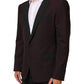Dolce & Gabbana Maroon Wool 2 Buttons Suit Jacket Blazer