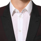 Dolce & Gabbana Maroon Wool 2 Buttons Suit Jacket Blazer
