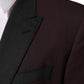 Dolce & Gabbana Maroon Wool 2 Buttons Suit Jacket Blazer