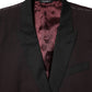 Dolce & Gabbana Maroon Wool 2 Buttons Suit Jacket Blazer