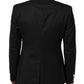Dolce & Gabbana Black White MARTINI 1 Button Men Suit Blazer